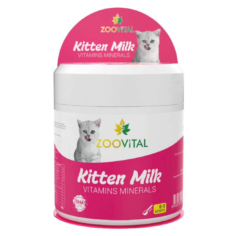 مشخصات، قیمت و خرید شیر خشک گربه زوویتال مدل Kitten Milk وزن ۲۰۰ گرم
